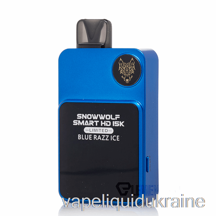 Vape Liquid Ukraine Snowwolf Smart HD 15K Limited Disposable Blue Razz Ice